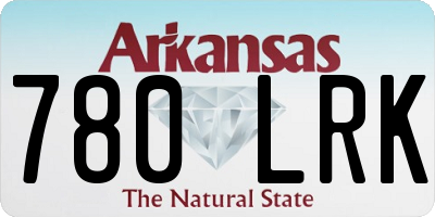 AR license plate 780LRK