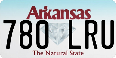 AR license plate 780LRU