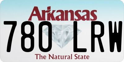 AR license plate 780LRW