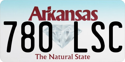 AR license plate 780LSC