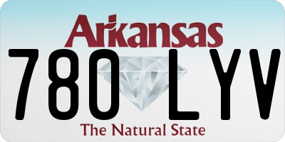 AR license plate 780LYV