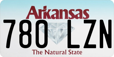 AR license plate 780LZN