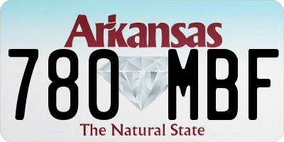 AR license plate 780MBF