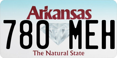 AR license plate 780MEH