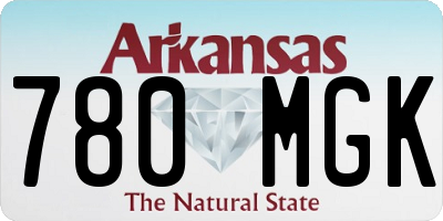 AR license plate 780MGK
