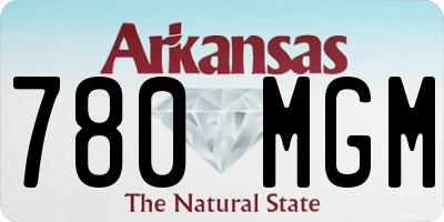 AR license plate 780MGM