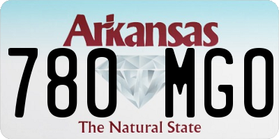 AR license plate 780MGO