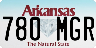 AR license plate 780MGR