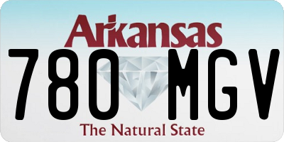 AR license plate 780MGV