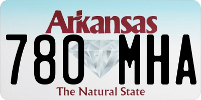 AR license plate 780MHA