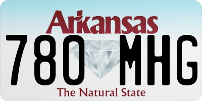 AR license plate 780MHG