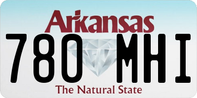 AR license plate 780MHI