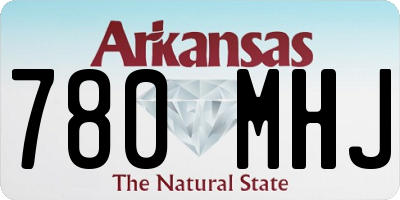 AR license plate 780MHJ