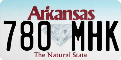 AR license plate 780MHK