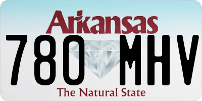 AR license plate 780MHV