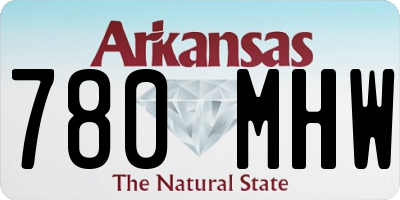AR license plate 780MHW