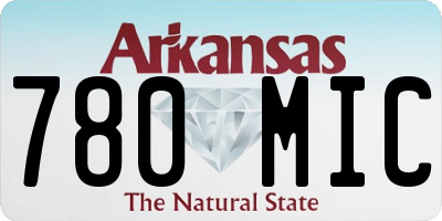 AR license plate 780MIC