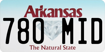 AR license plate 780MID