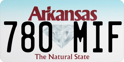 AR license plate 780MIF