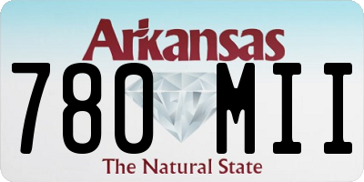 AR license plate 780MII