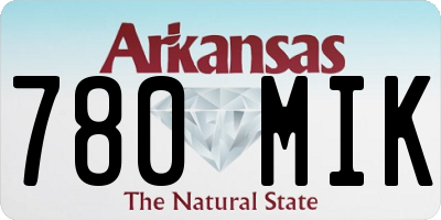 AR license plate 780MIK