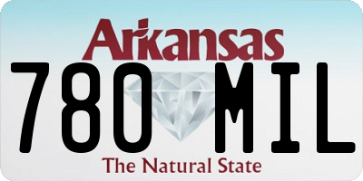 AR license plate 780MIL
