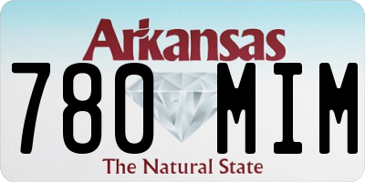 AR license plate 780MIM