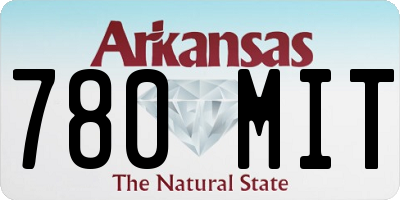 AR license plate 780MIT