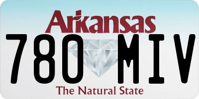 AR license plate 780MIV