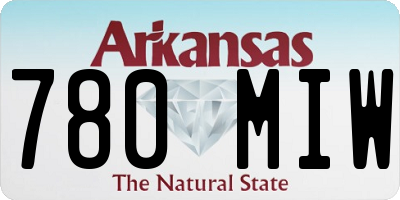 AR license plate 780MIW