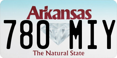 AR license plate 780MIY