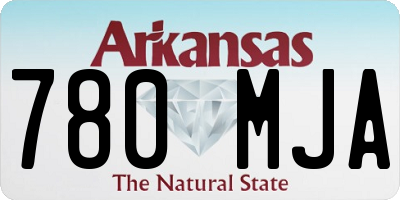 AR license plate 780MJA