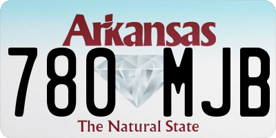 AR license plate 780MJB