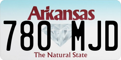 AR license plate 780MJD