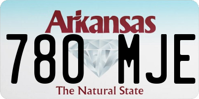 AR license plate 780MJE