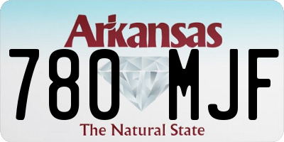 AR license plate 780MJF