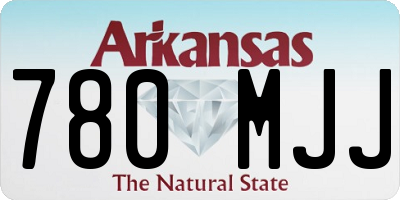 AR license plate 780MJJ