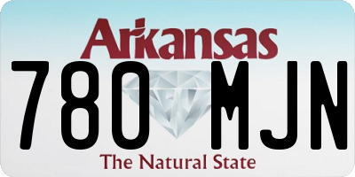 AR license plate 780MJN