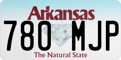AR license plate 780MJP
