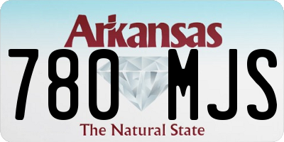 AR license plate 780MJS