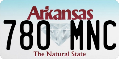AR license plate 780MNC