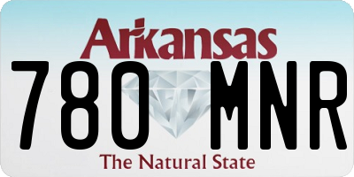 AR license plate 780MNR