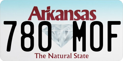AR license plate 780MOF