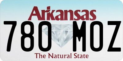 AR license plate 780MOZ