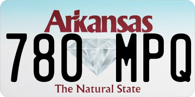 AR license plate 780MPQ