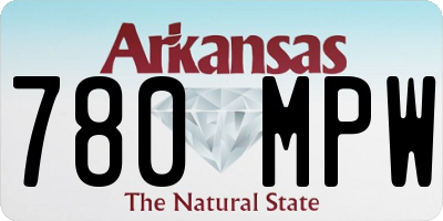 AR license plate 780MPW