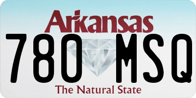 AR license plate 780MSQ