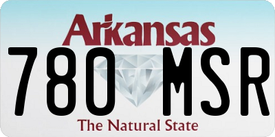 AR license plate 780MSR