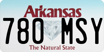 AR license plate 780MSY