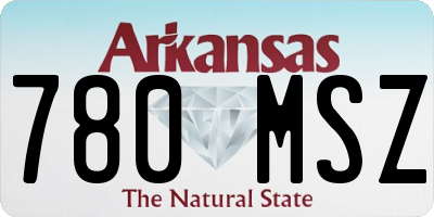 AR license plate 780MSZ